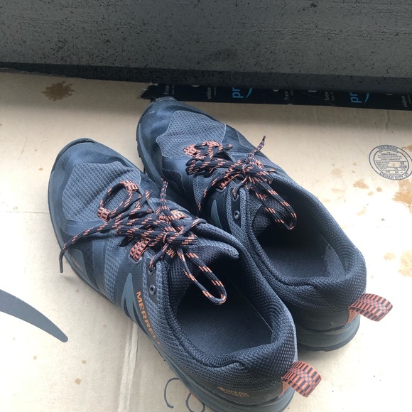 Merrell J034231  Train Flex2 Men’s Black Gray Orange Sneakers Size 11 - Picture 11 of 13